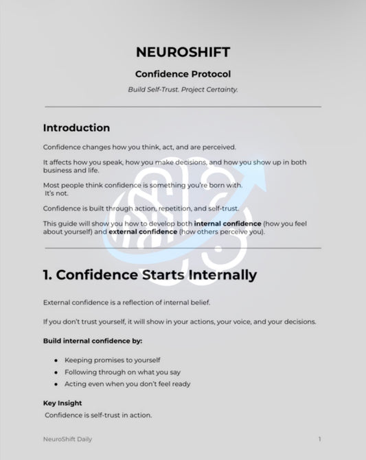 NeuroShift Confidence Protocol™