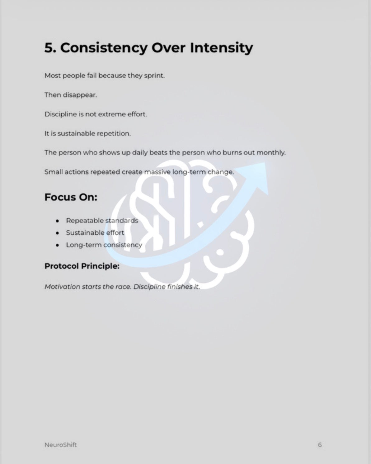 NeuroShift Discipline Protocol™