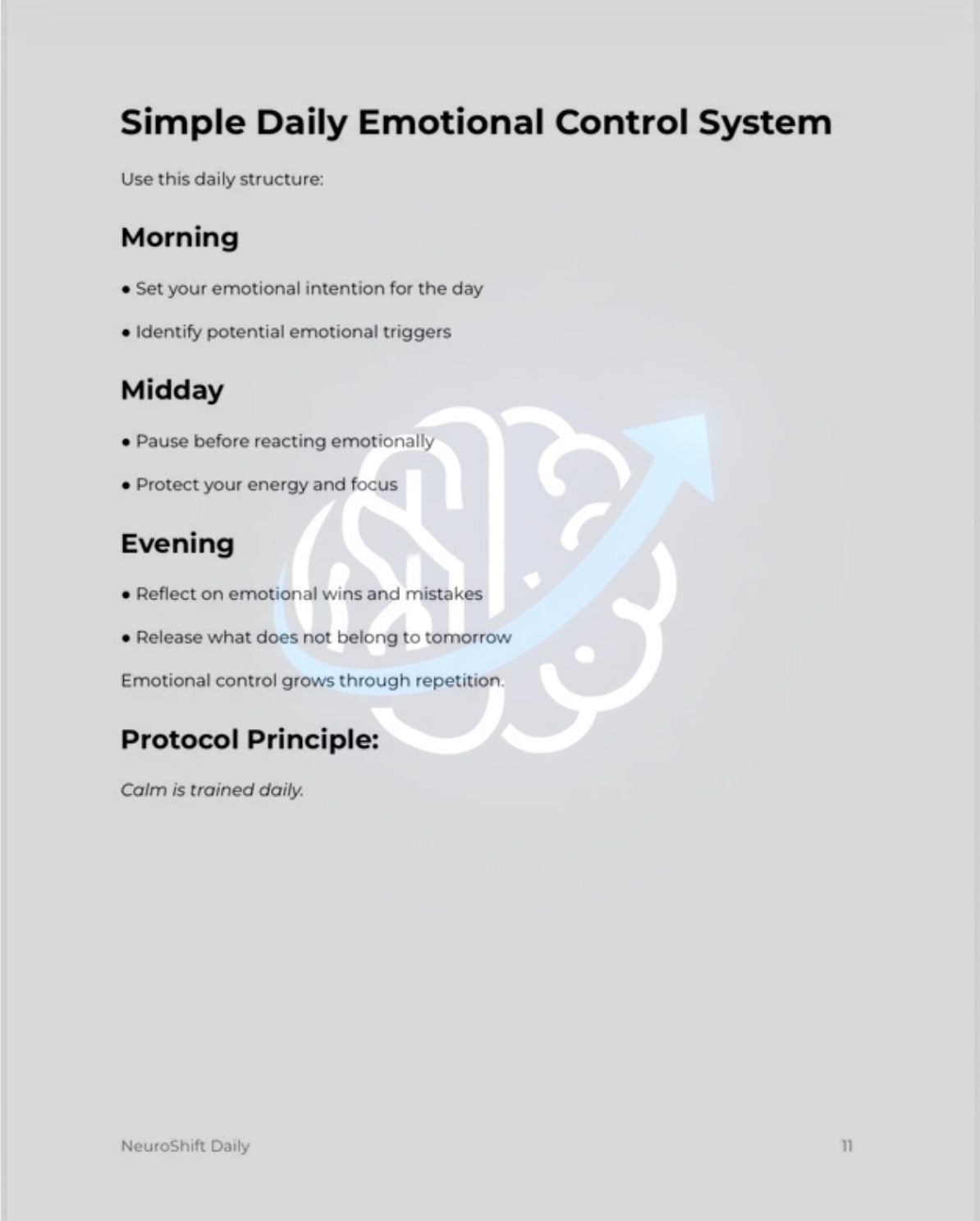 NeuroShift Emotional Control Protocol™