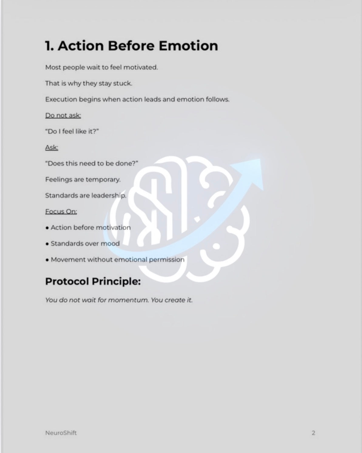 NeuroShift Execution Protocol™
