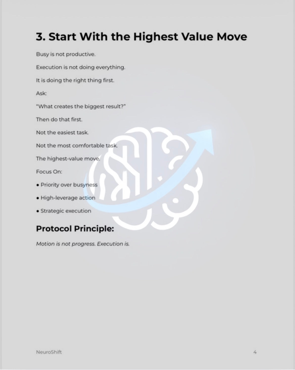 NeuroShift Execution Protocol™