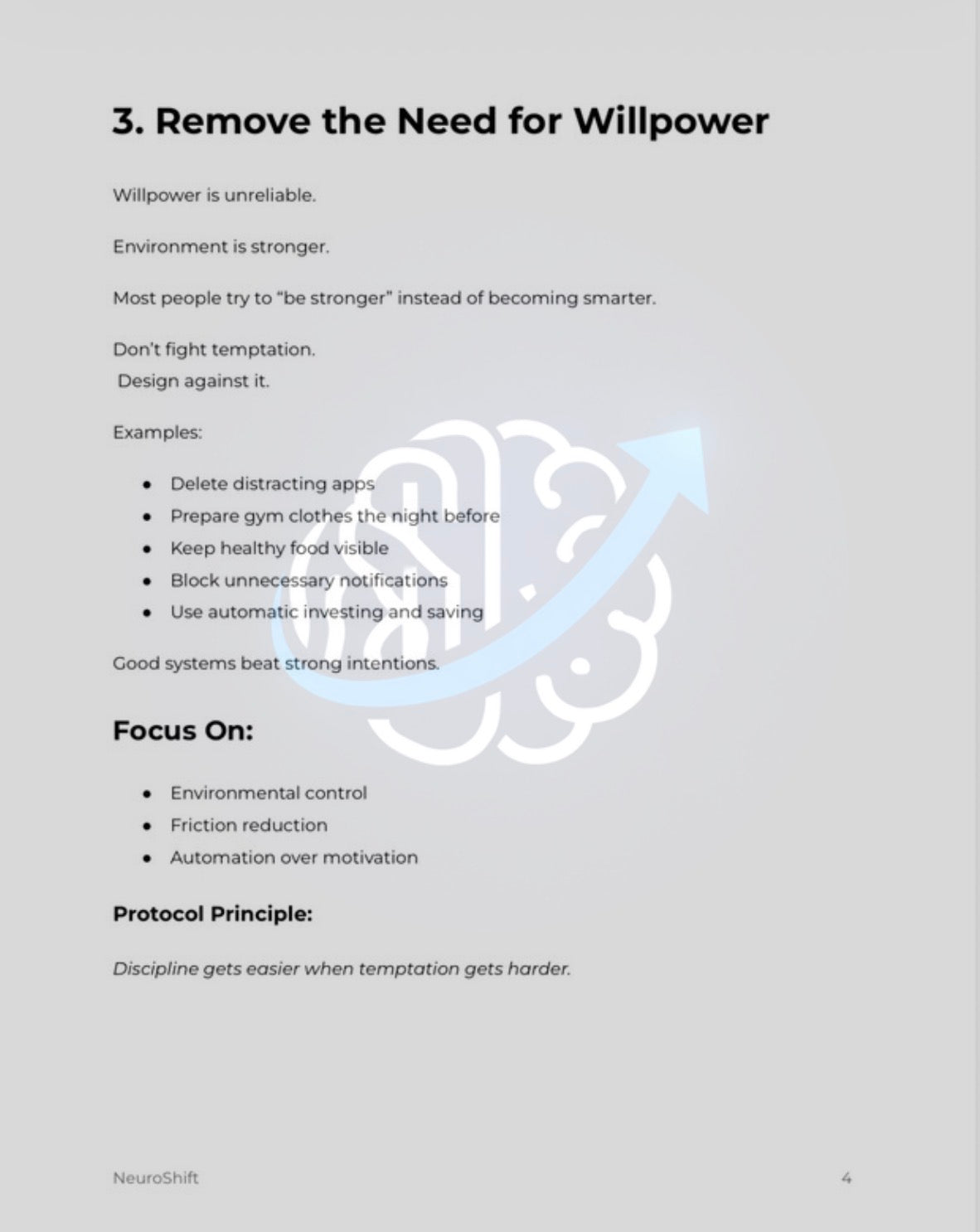 NeuroShift Discipline Protocol™