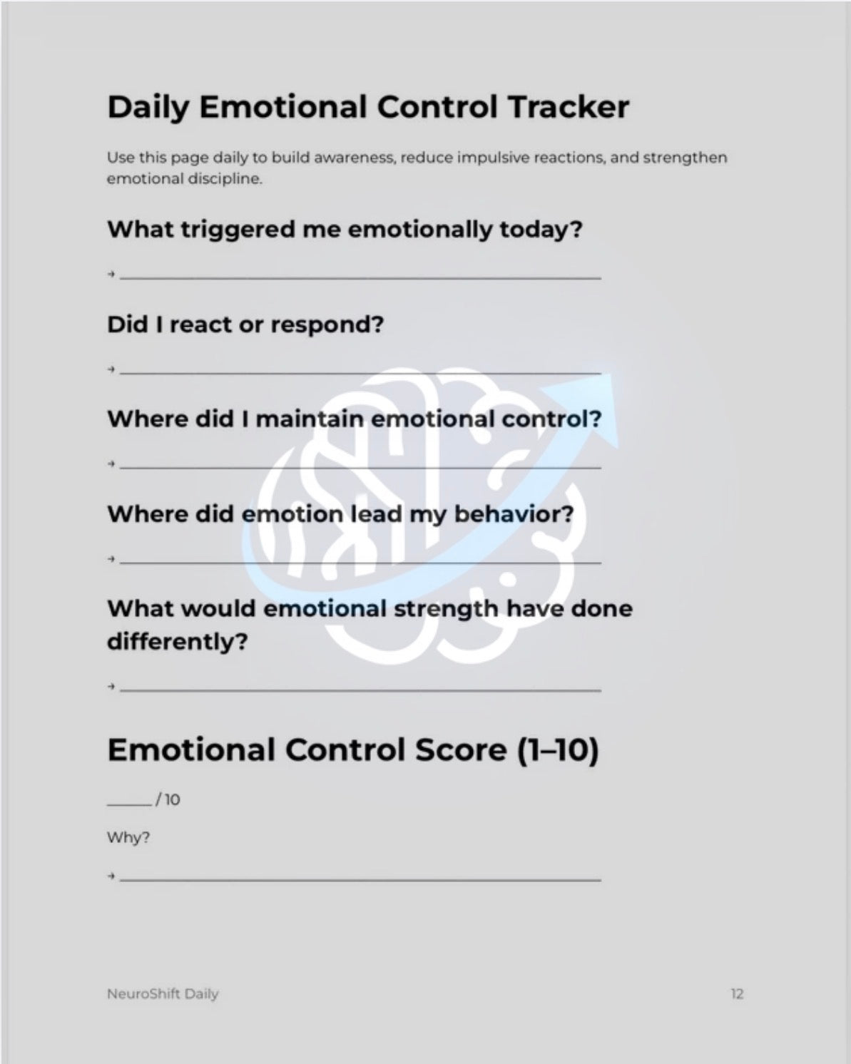 NeuroShift Emotional Control Protocol™