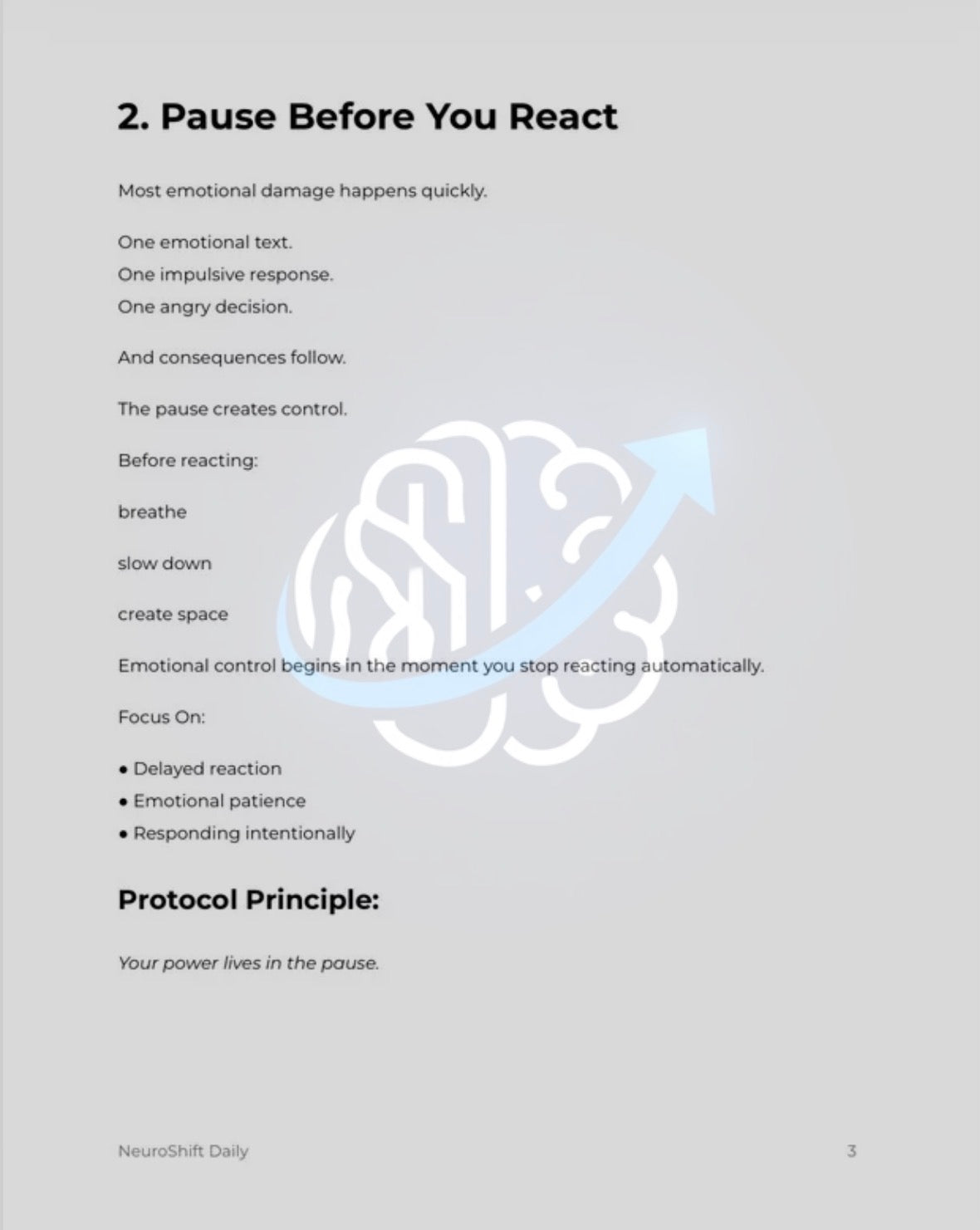 NeuroShift Emotional Control Protocol™
