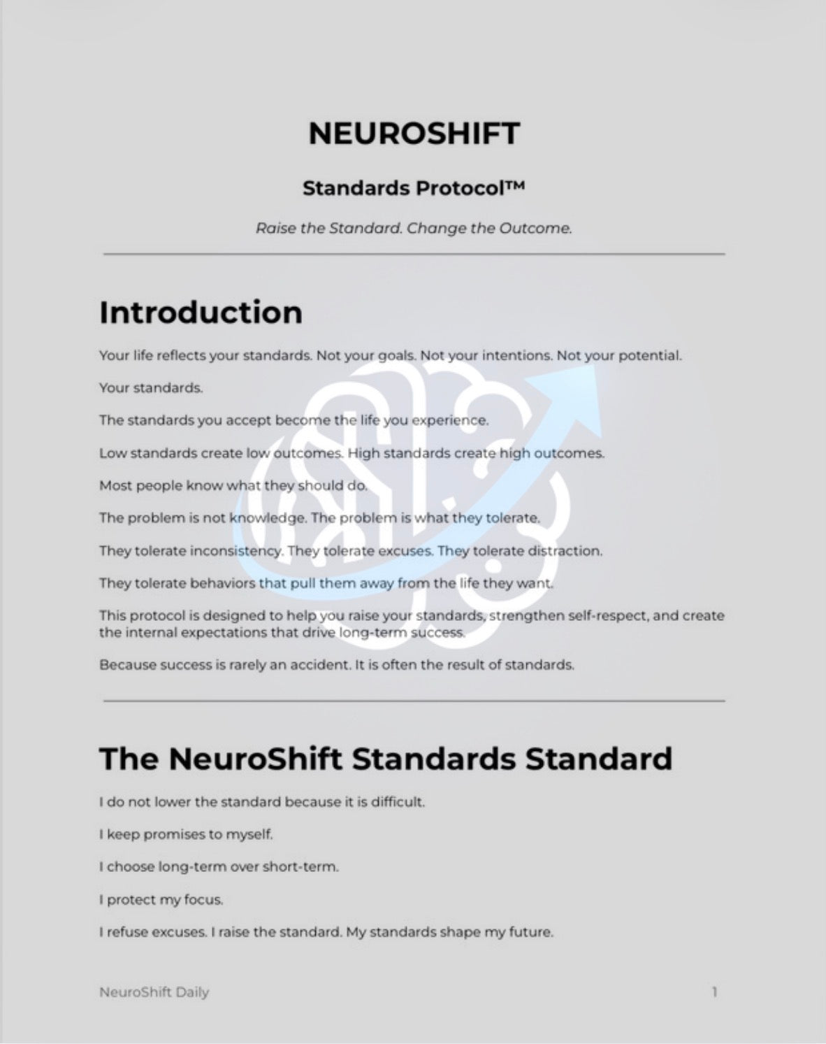 NeuroShift Standards Protocol™