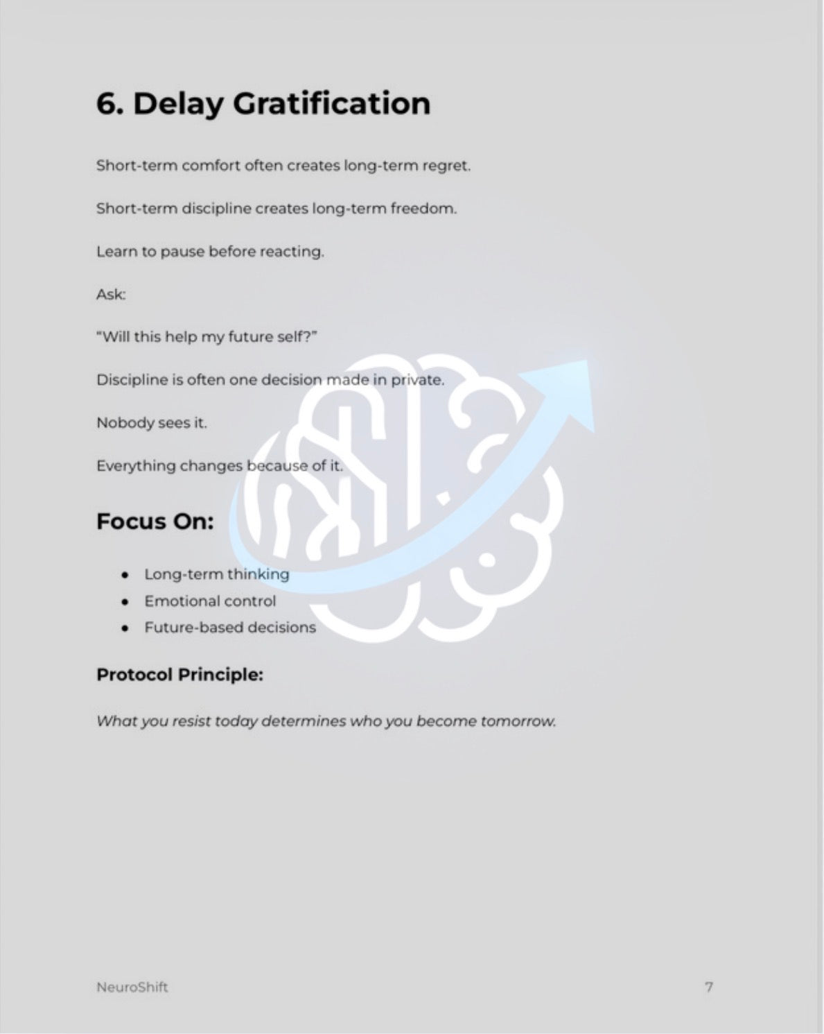 NeuroShift Discipline Protocol™