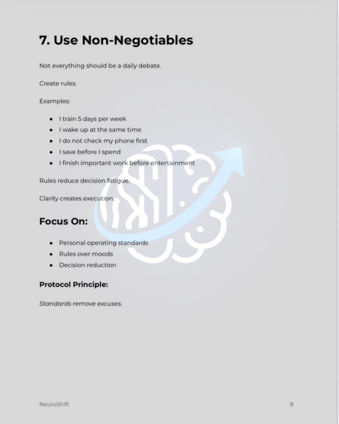 NeuroShift Discipline Protocol™