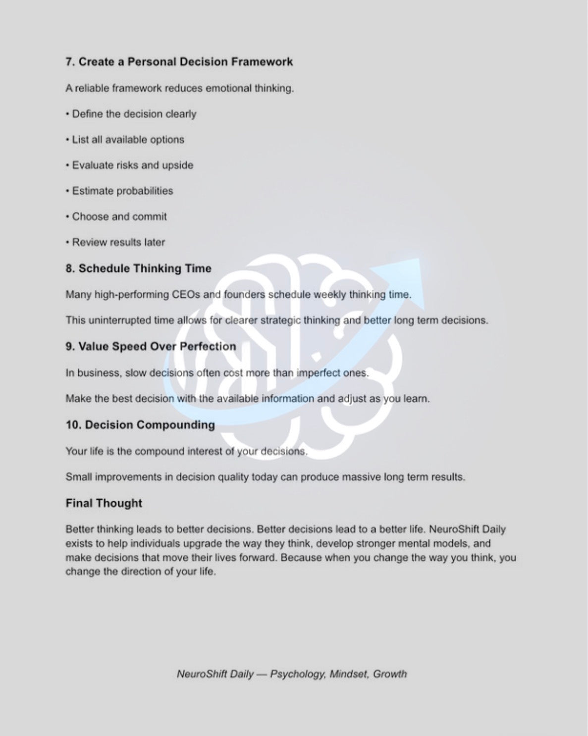 NeuroShift Decision Protocol™