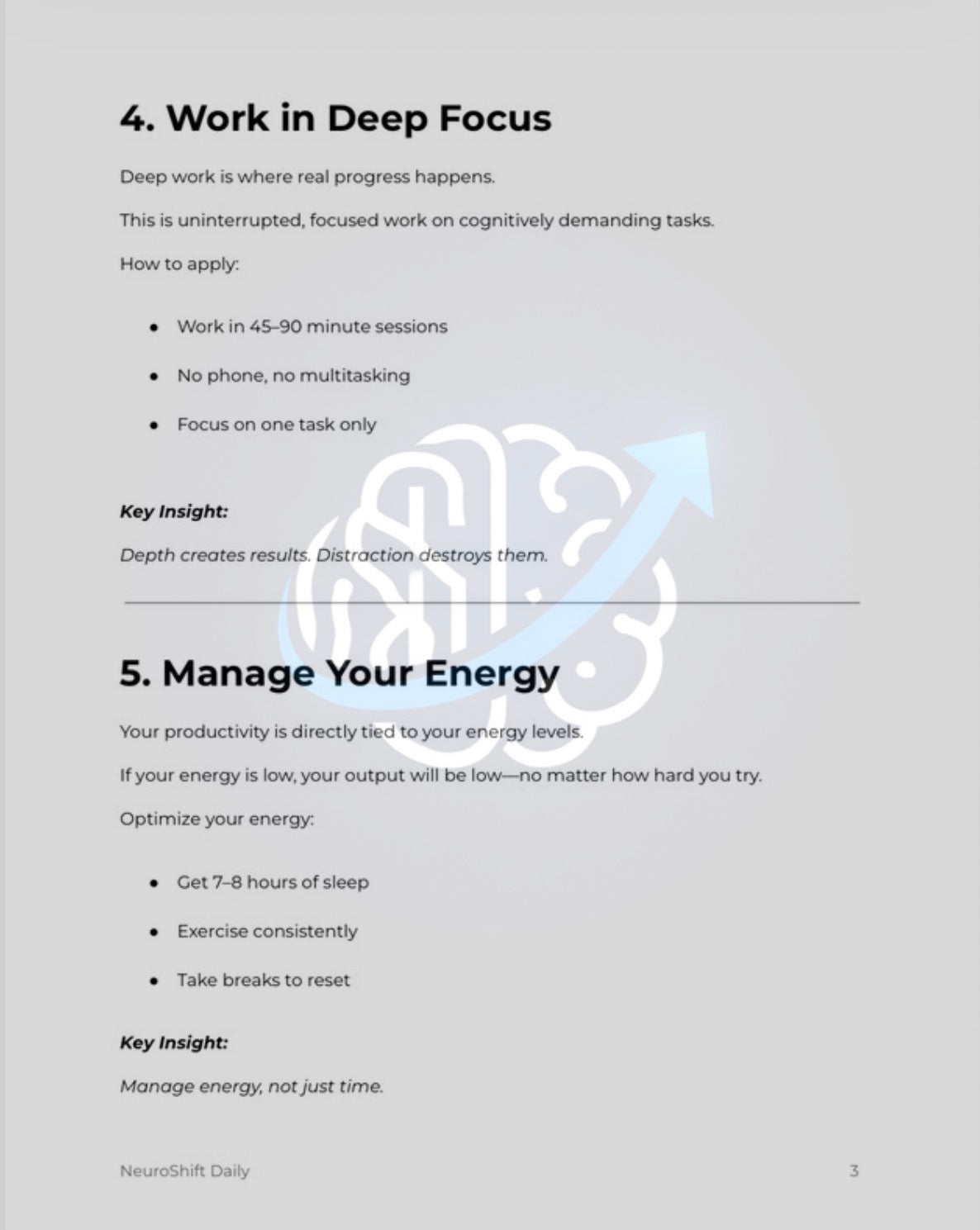 NeuroShift Productivity Protocol™