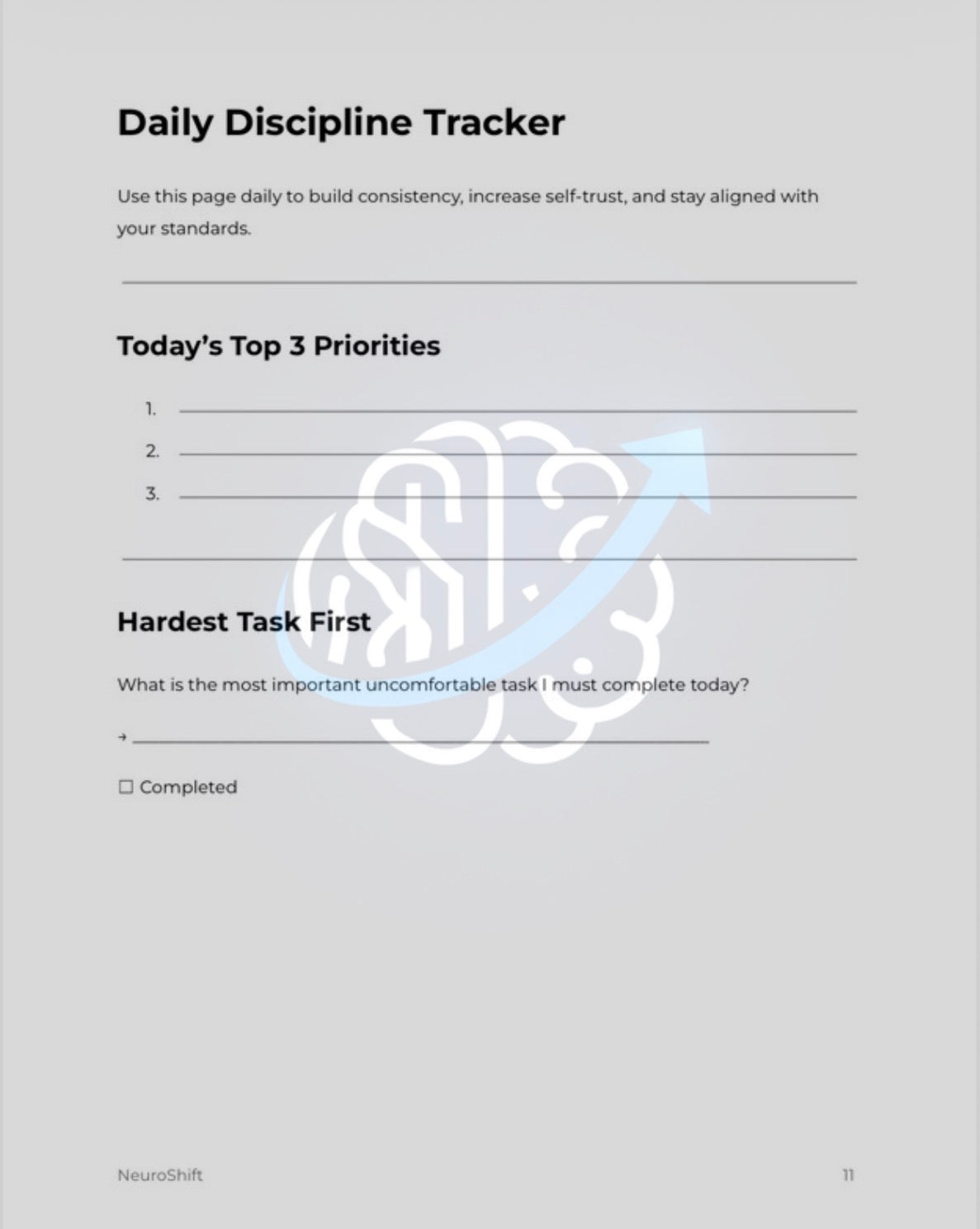 NeuroShift Discipline Protocol™