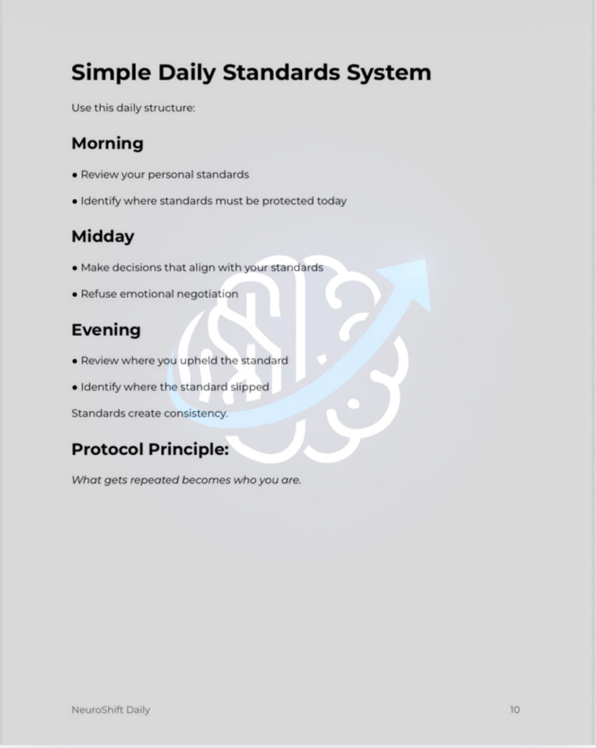 NeuroShift Standards Protocol™