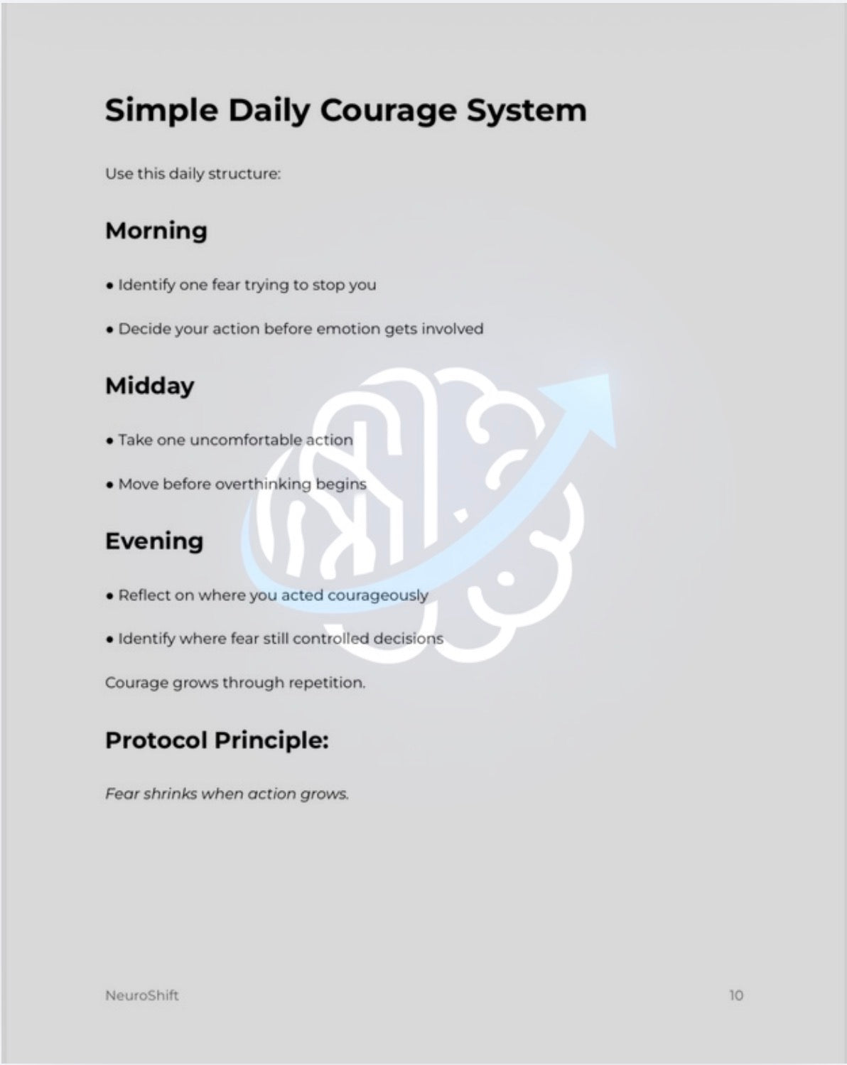 NeuroShift Courage Protocol™