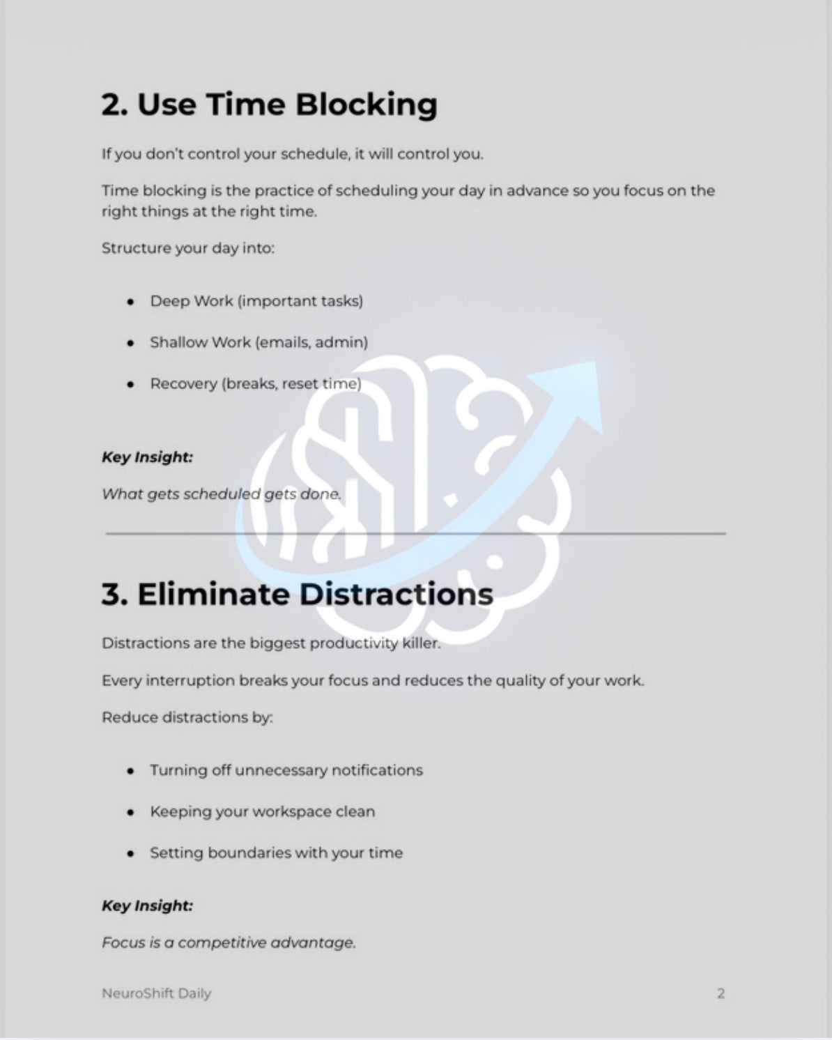 NeuroShift Productivity Protocol™