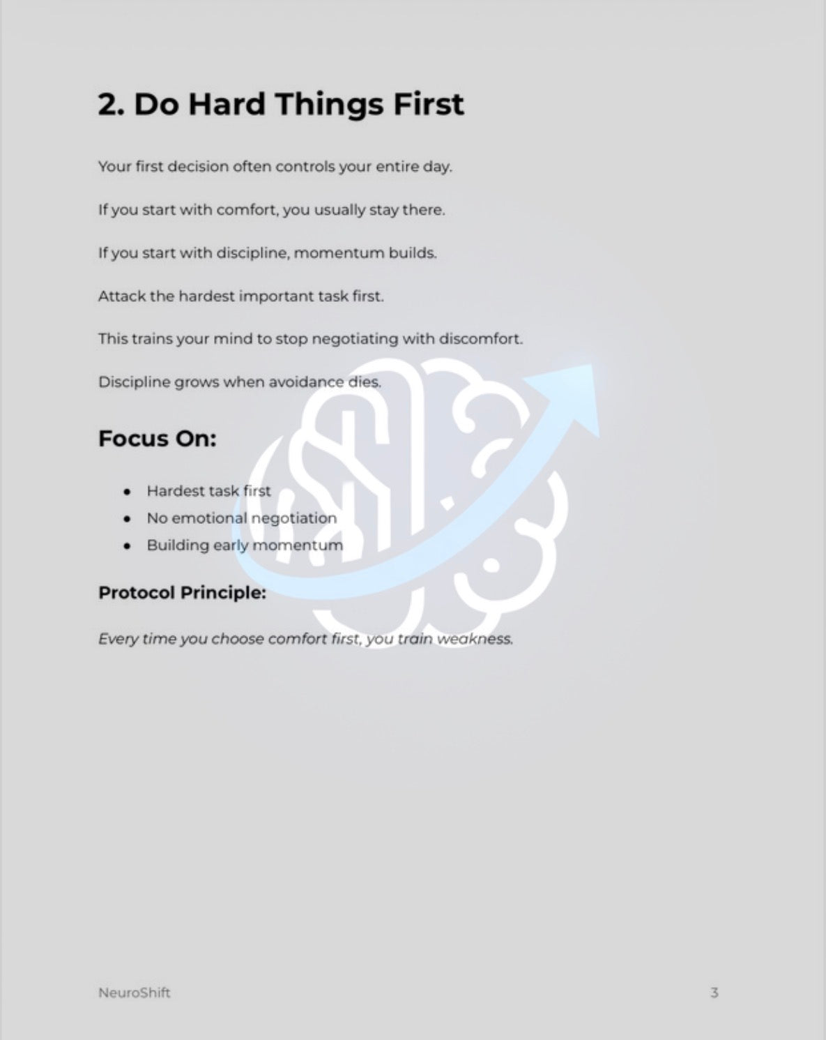 NeuroShift Discipline Protocol™