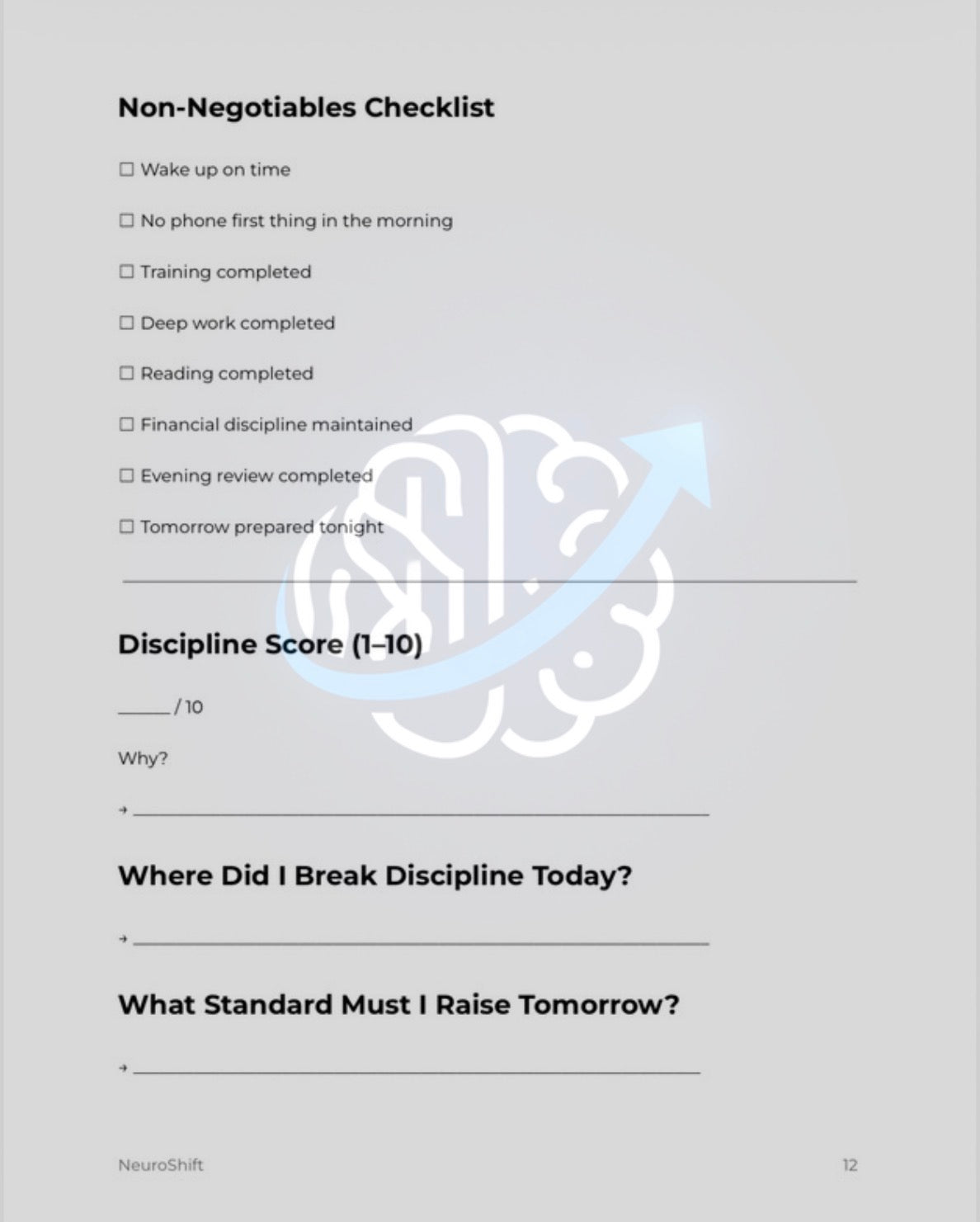 NeuroShift Discipline Protocol™
