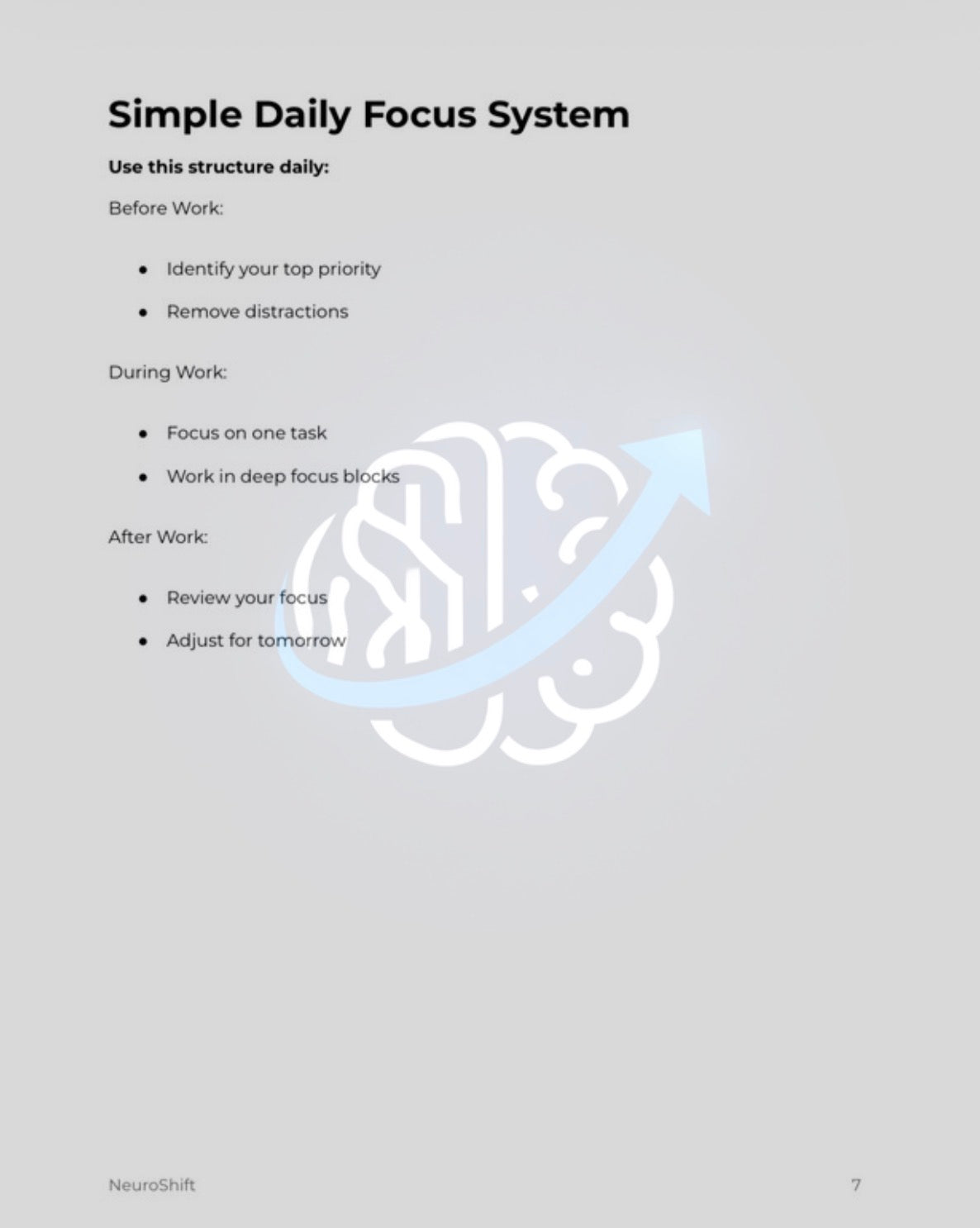 NeuroShift Focus Protocol™
