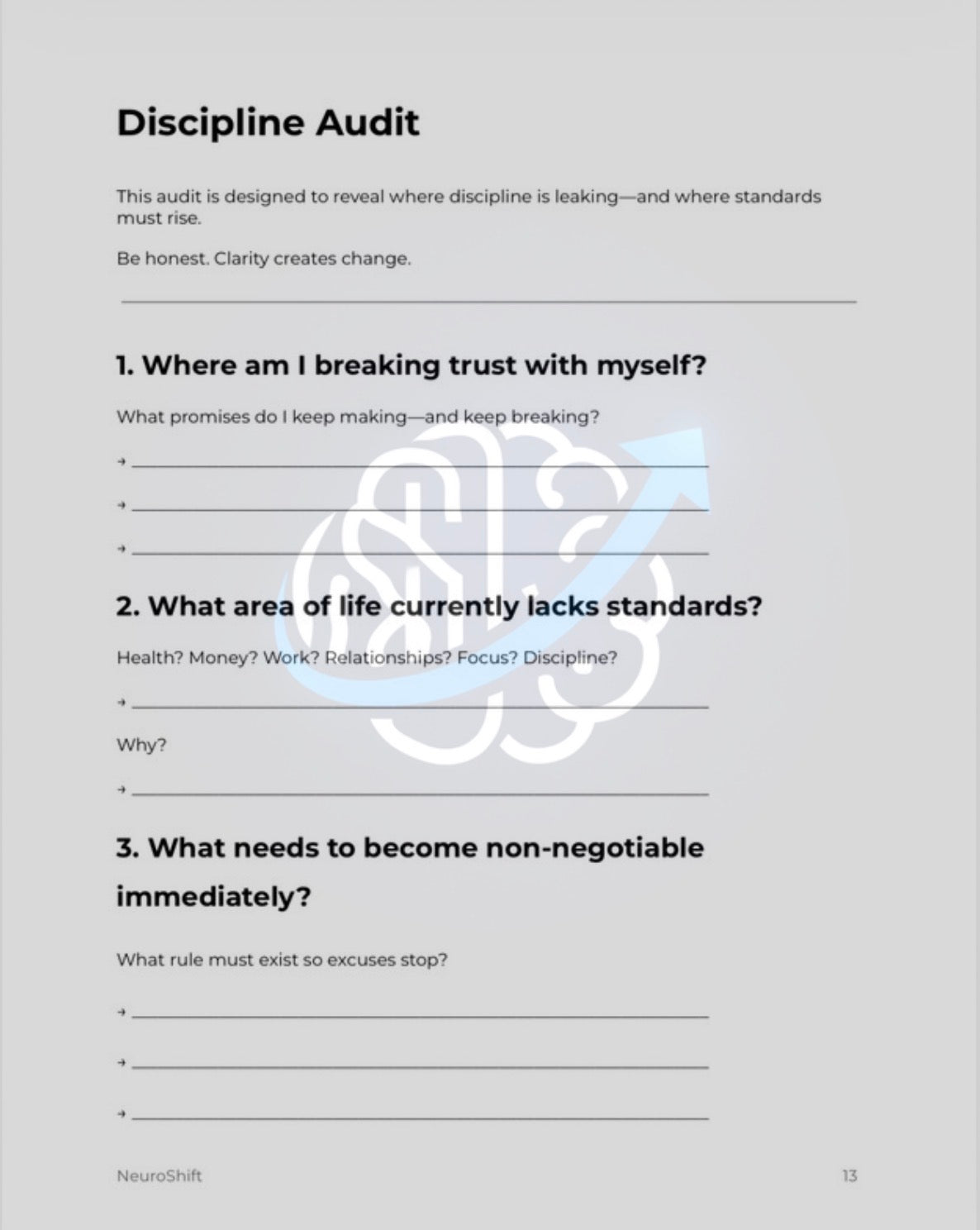 NeuroShift Discipline Protocol™