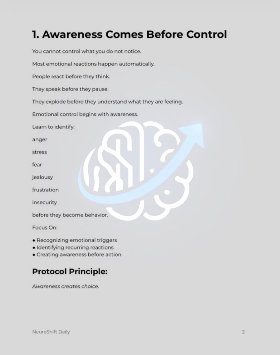 NeuroShift Emotional Control Protocol™