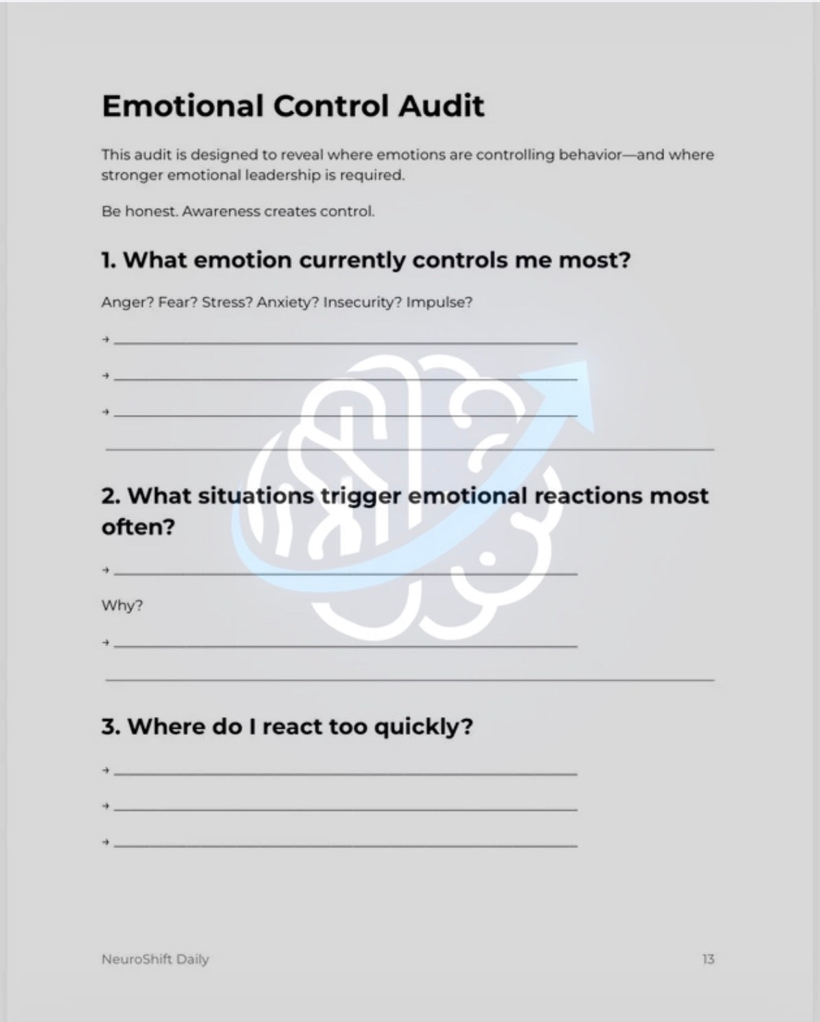 NeuroShift Emotional Control Protocol™
