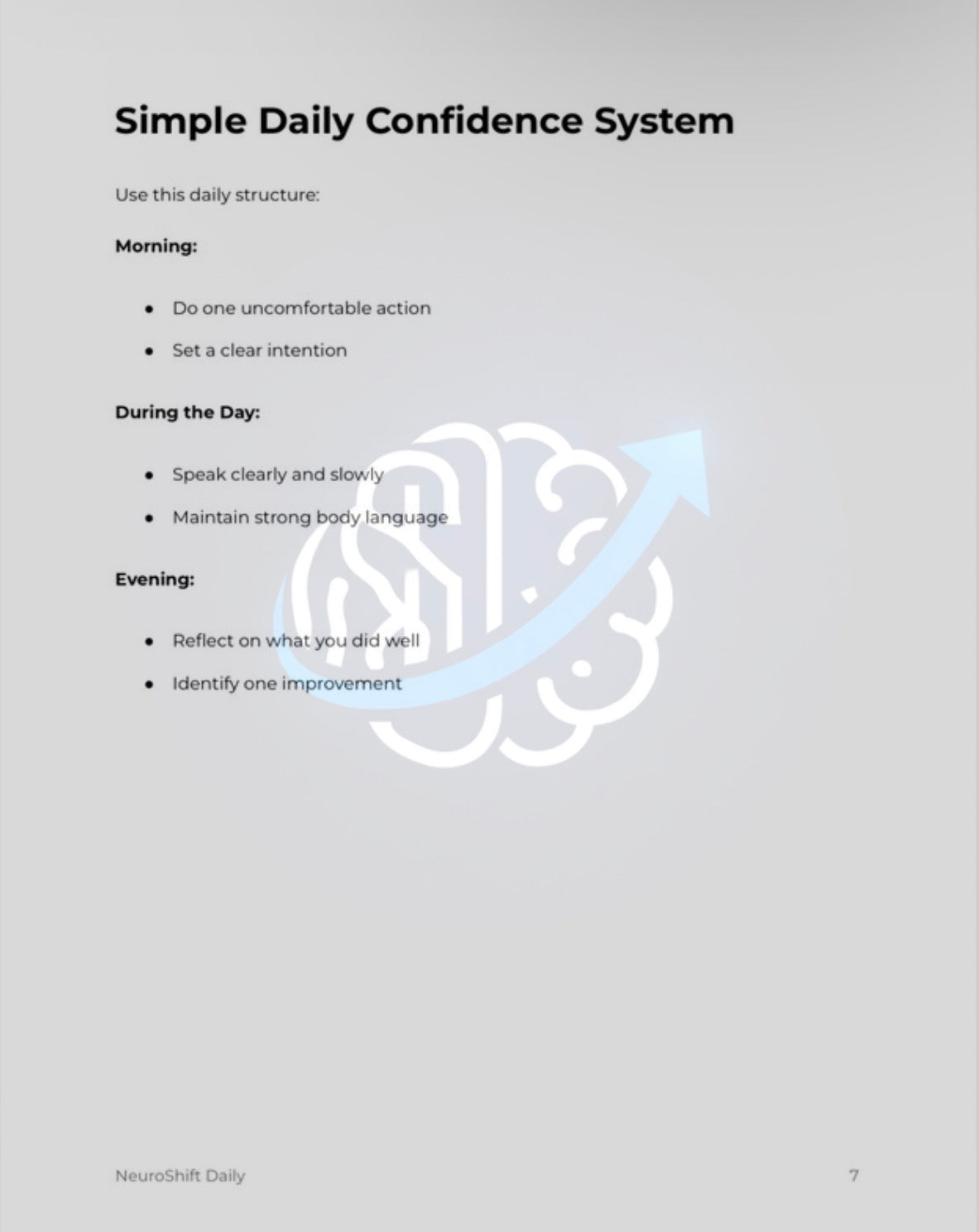NeuroShift Confidence Protocol™